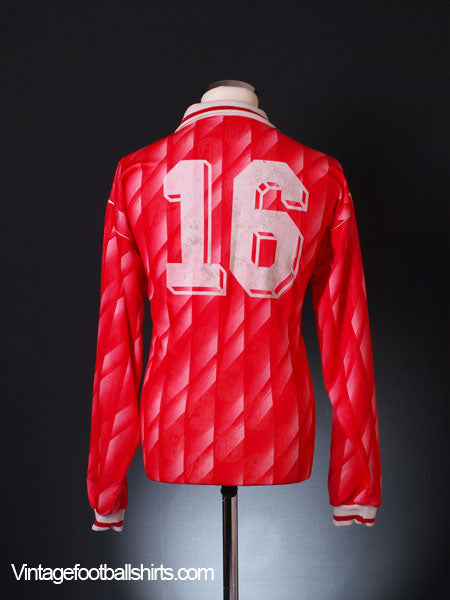 1995-96 Real Burgos CF Match Issue Home Shirt #16 L/S L Football Shirt