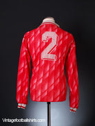 1995-96 Real Burgos CF Match Issue Home Shirt #2 L/S L Football Shirt