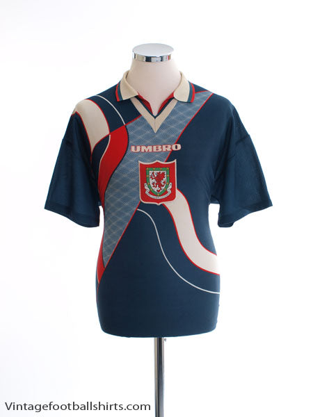 1995-96 Wales Away Shirt M Football Shirt
