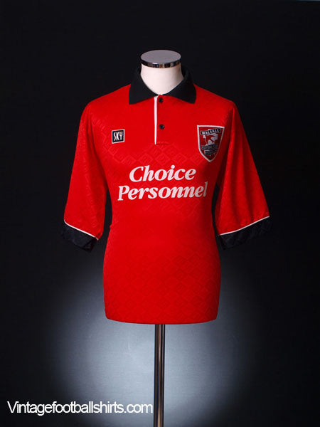 1995-96 Walsall Home Shirt L Football Shirt