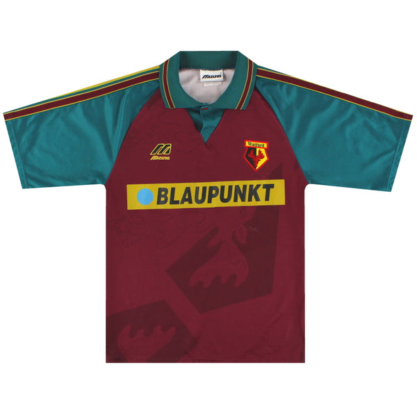 1995-96 Watford Mizuno Away Shirt S | Vintage Football Shirts