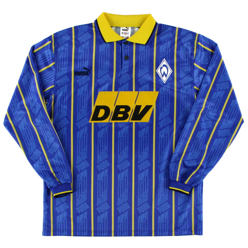 1995-96 Werder Bremen Away Shirt L/S XS Football Shirt