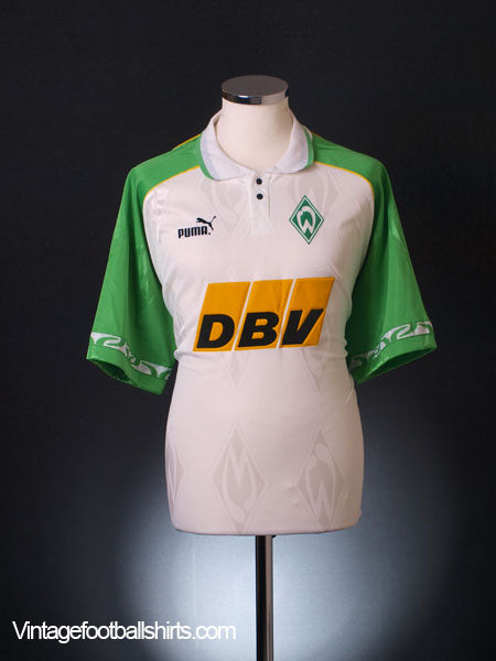1995-96 Werder Bremen Home Shirt L Football Shirt