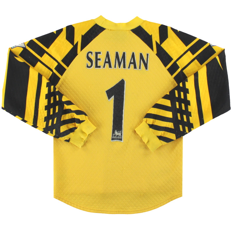 1995-97 Arsenal Goalkeeper Shirt Seaman #1 XL.Boys Football Shirt