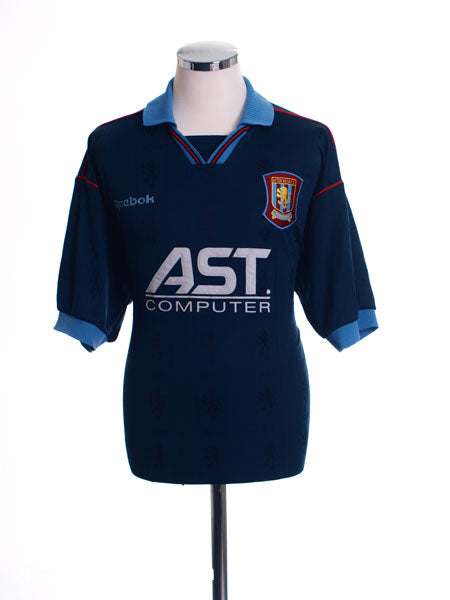 FC Aston Villa Away Football Shirt 1995 1996 1997 Reebok Jersey