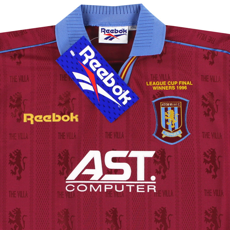 1995-97 Aston Villa Reebok 'Cup Winners' Home Shirt *w/tags 1995-97 Aston Villa Reebok 'Cup Winners' Home Shirt *w/tags