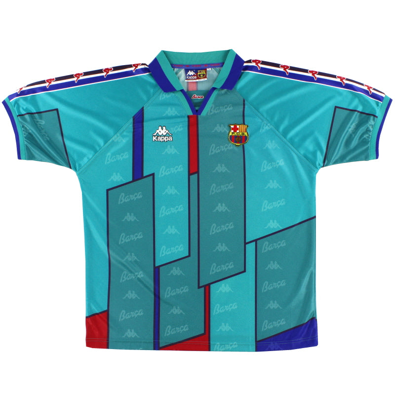 1995-97 Barcelona Kappa Away Shirt *Mint* M | Vintage Football Shirts