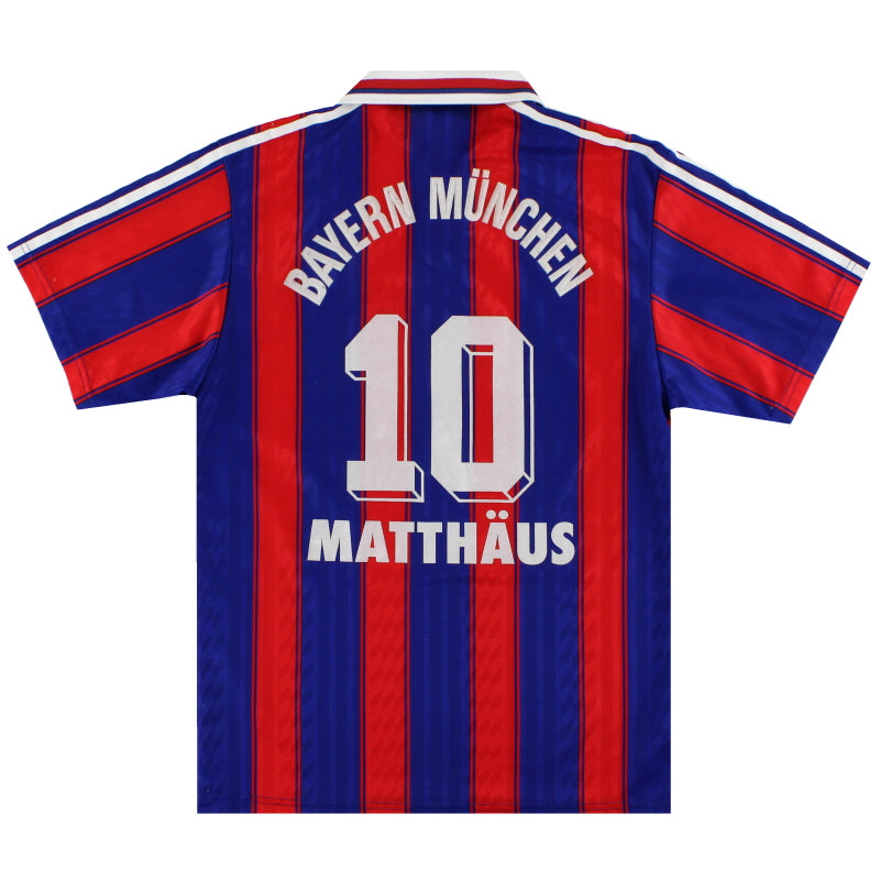 1995-97 Bayern Munich adidas Home Shirt Matthaus #10 M Football Shirt