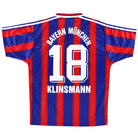 1995-97 Bayern Munich Home Shirt Klinsmann #18 XL Football Shirt