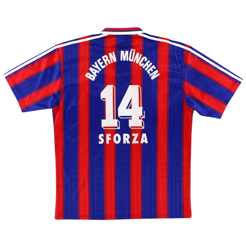 1995-97 Bayern Munich Home Shirt Sforza #14 L Football Shirt