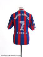 1995-97 Bayern Munich Home Shirt Scholl #7 M Football Shirt