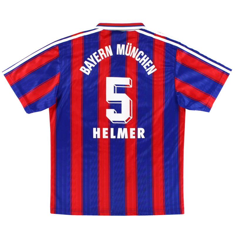 1995-97 Bayern Munich Home Shirt Helmer #5 M Football Shirt