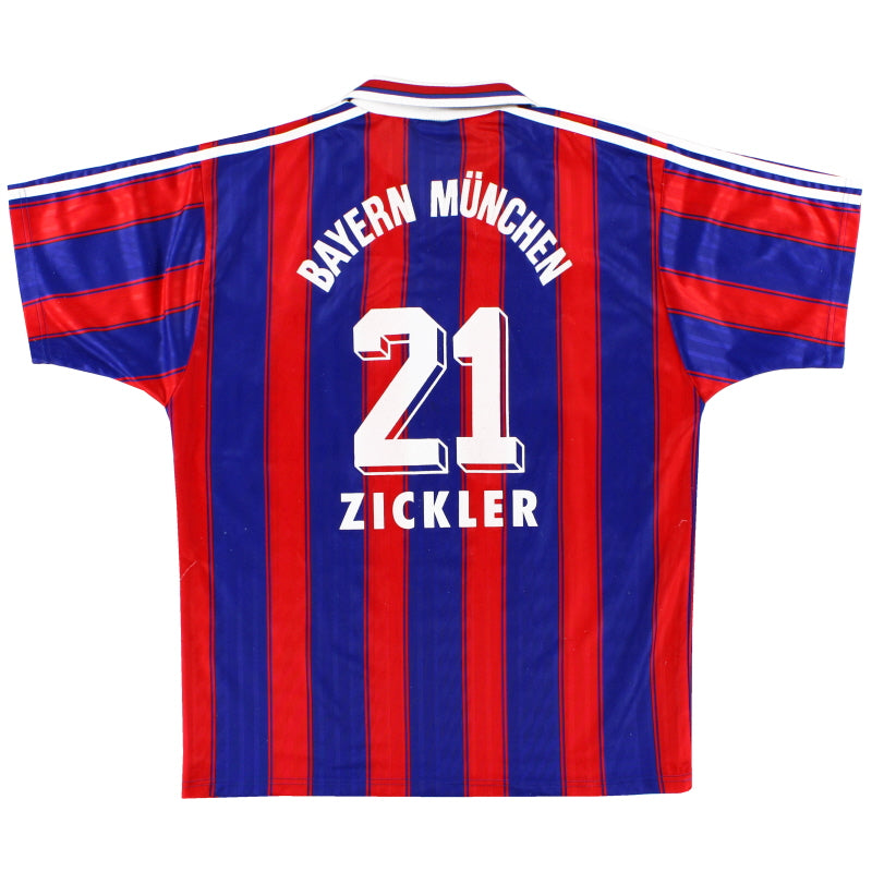 1995-97 Bayern Munich Home Shirt Zickler #21 L | Vintage Football