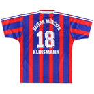 1995-97 Bayern Munich Home Shirt Klinsmann #18 L Football Shirt