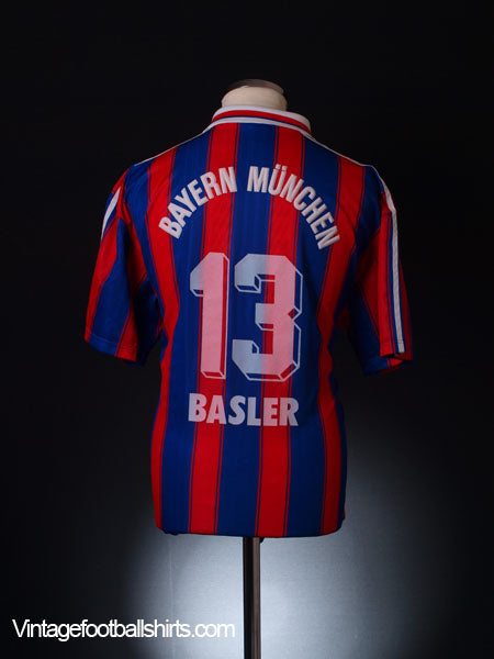 1995-97 Bayern Munich Home Shirt Basler #13 XL Football Shirt