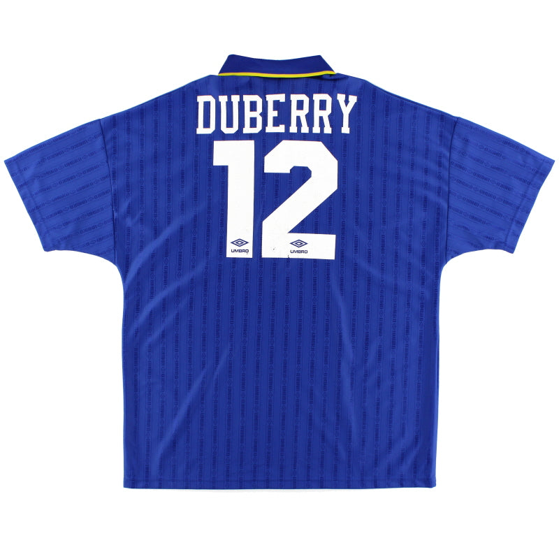 1995-97 Chelsea Home Shirt Duberry #12 XL Football Shirt