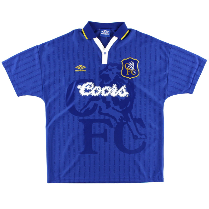 1995-97 Chelsea Home Shirt Vialli #9 XL | Vintage Football Shirts