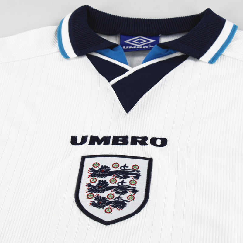 1995-97 England Umbro Home Shirt Shearer #9 XL | Vintage Football