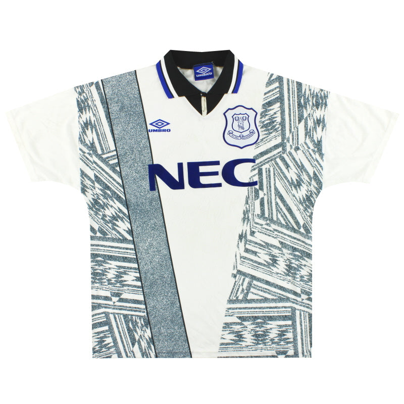 1995-97 Everton Umbro Away Shirt L Football Shirt