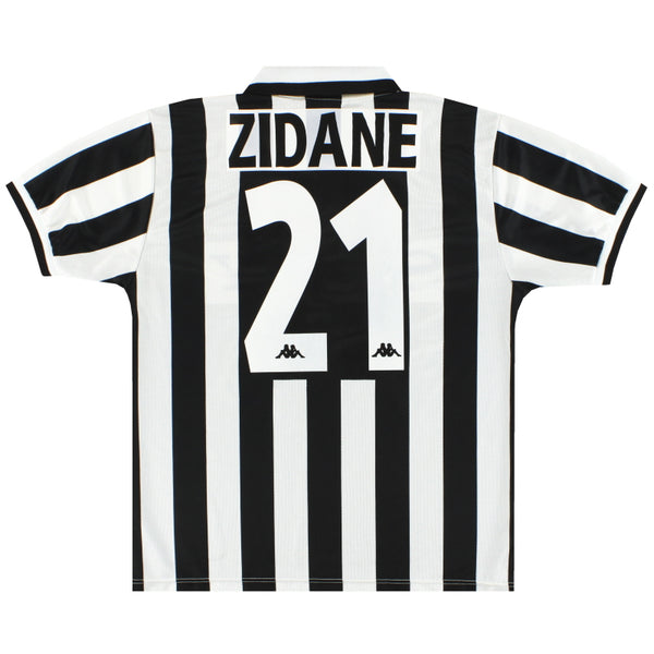 1995-97 Juventus Kappa Home Shirt Zidane #21 *Mint* L | Vintage
