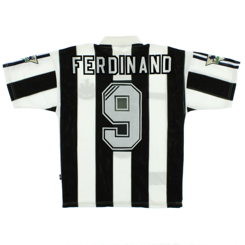 1995-97 Newcastle Home Shirt Ferdinand #9 S Football Shirt
