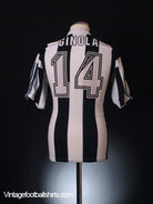 1995-97 Newcastle Home Shirt Ginola #14 L Football Shirt