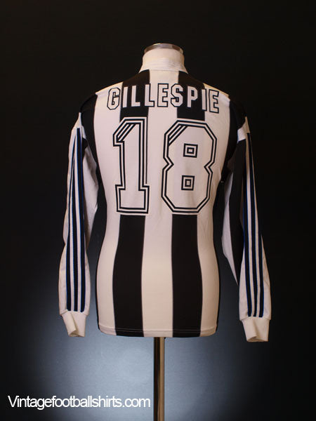 1995-97 Newcastle Home Shirt Gillespie #18 L/S M Football Shirt