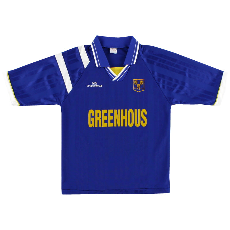 1995-97 Shrewsbury MG Sportswear Home Shirt S Football Shirt
