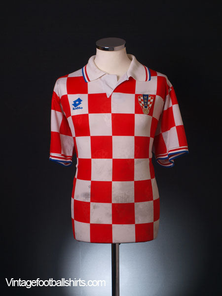 1995-98 Croatia Home Shirt L Football Shirt