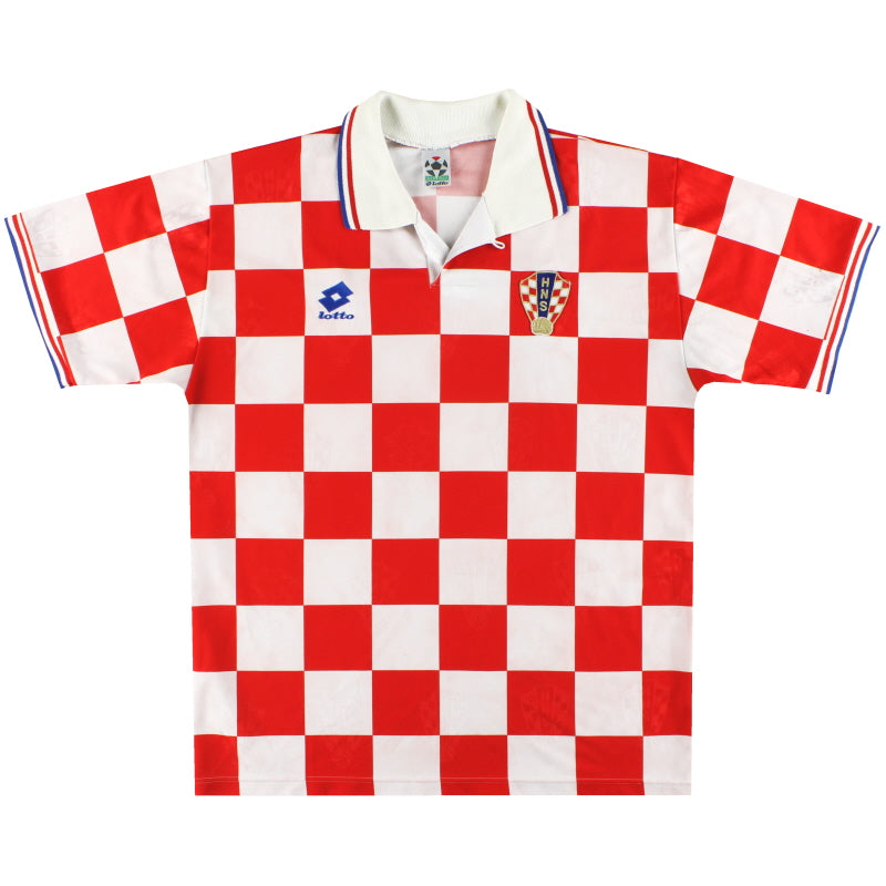 1995-98 Croatia Lotto Home Shirt XL Football Shirt