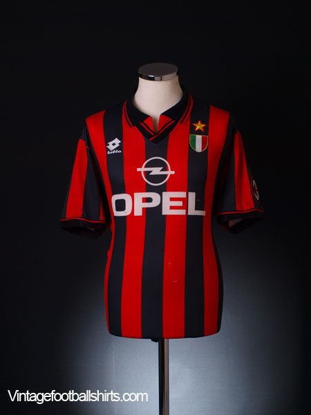 1996-97 AC Milan Home Shirt XL Football Shirt