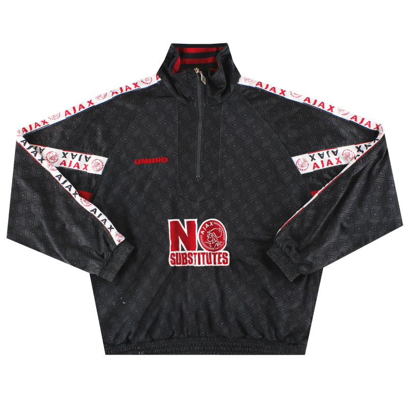 1996-97 Ajax Umbro 1/2 Zip Track Top XL | Vintage Football Shirts