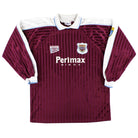 1996-97 Arbroath Match Issue Home Shirt L/S #10 L Football Shirt