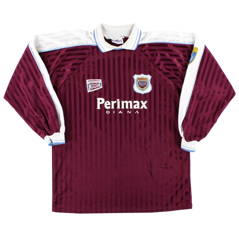 1996-97 Arbroath Match Issue Home Shirt L/S #10 L Football Shirt