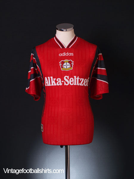 1996-97 Bayer Leverkusen Home Shirt L | Vintage Football Shirts
