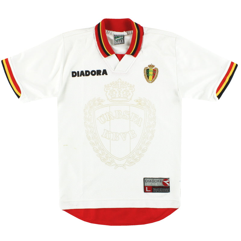 1996-97 Belgium Diadora Away Shirt Y Football Shirt