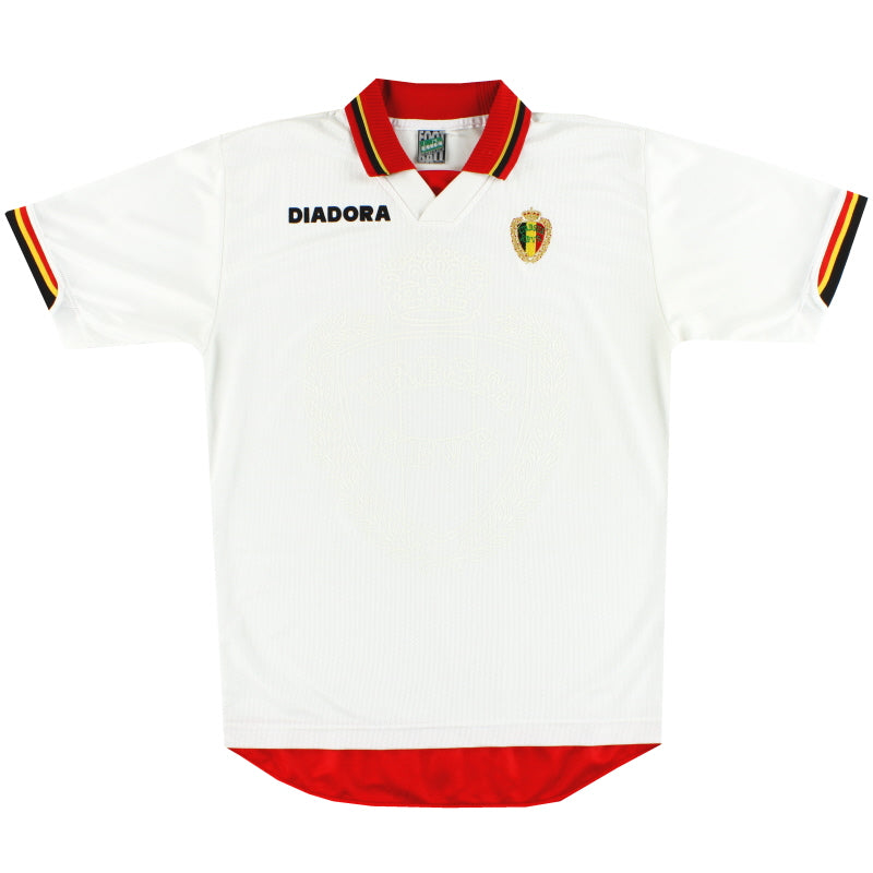 1996-97 Belgium Diadora Away Shirt L Football Shirt