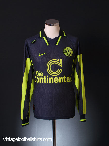 1996-97 Borussia Dortmund Away Shirt L/S M Football Shirt