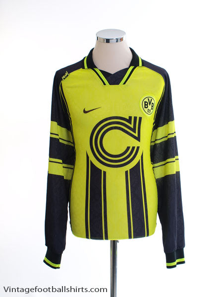 1996-97 Borussia Dortmund CL Home Shirt L/S XL Football Shirt