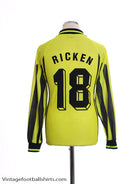 1996-97 Borussia Dortmund Home Shirt Ricken #18 L/S S Football Shirt