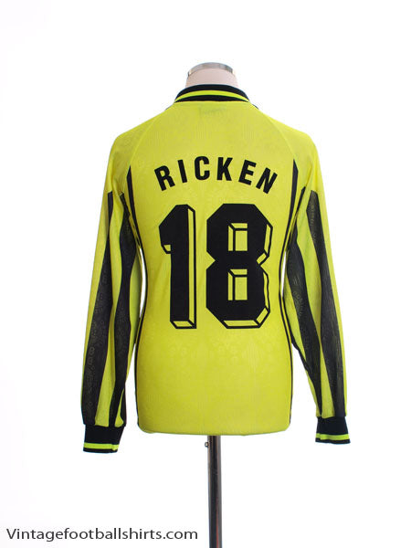 1996-97 Borussia Dortmund Home Shirt Ricken #18 L/S S Football Shirt