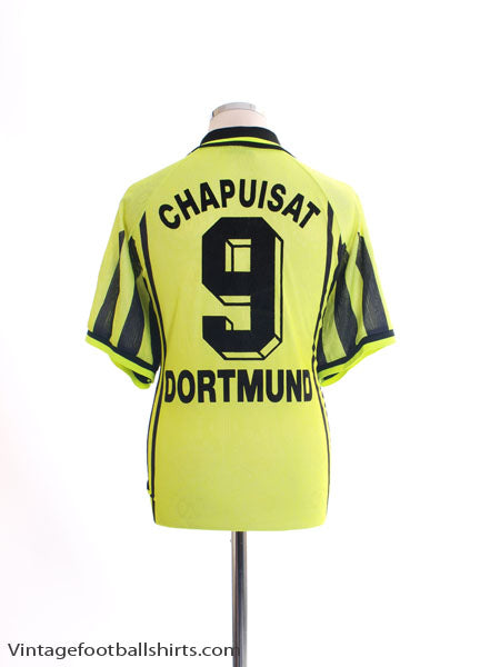 1996-97 Borussia Dortmund Home Shirt Chapuisat #9 XL Football Shirt