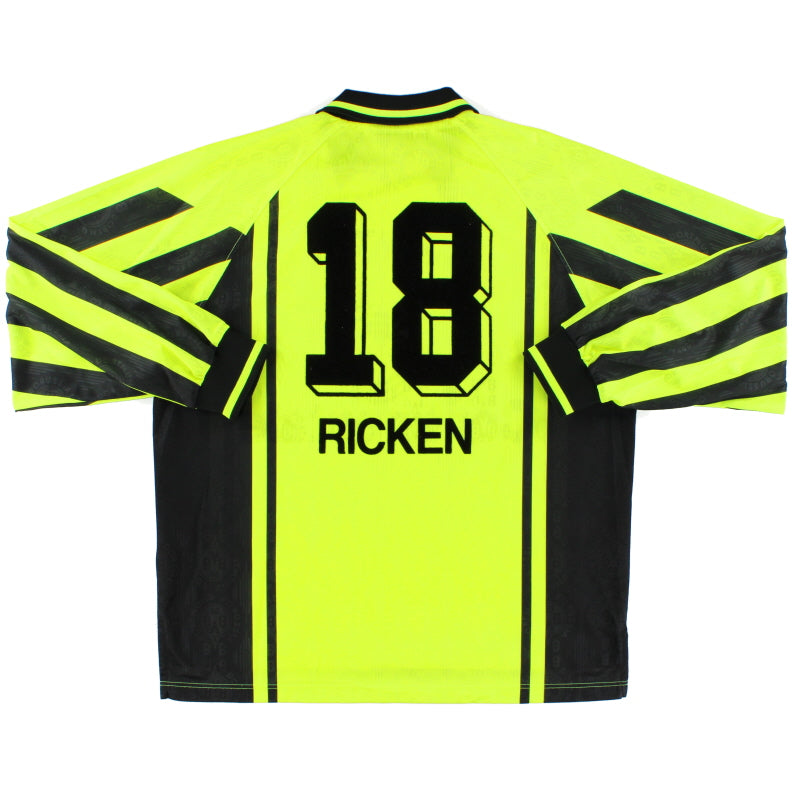 1996-97 Borussia Dortmund Home Shirt Ricken #18 L/S XXL Football Shirt