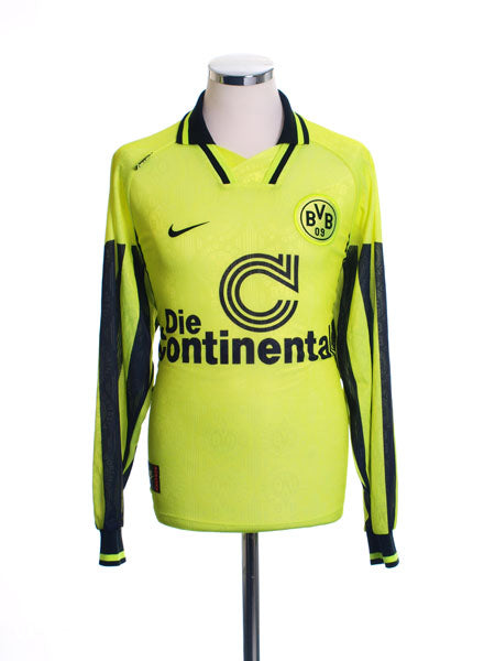 1996-97 Borussia Dortmund Home Shirt L/S L Football Shirt