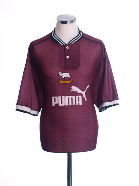 1996-97 Derby County Away Shirt L Football Shirt
