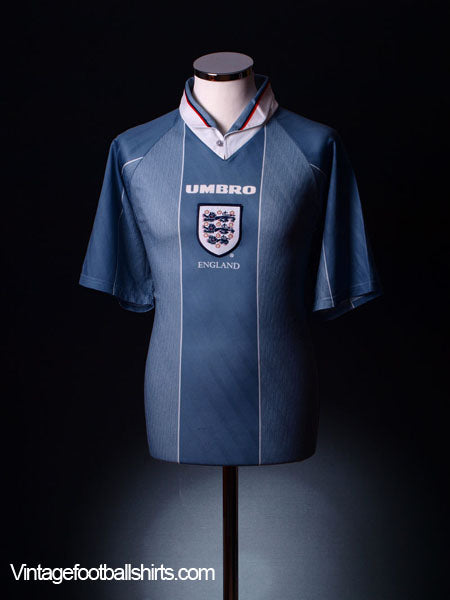 1996-97 England Away Shirt M Football Shirt