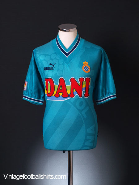1996-97 Espanyol Away Shirt L Football Shirt