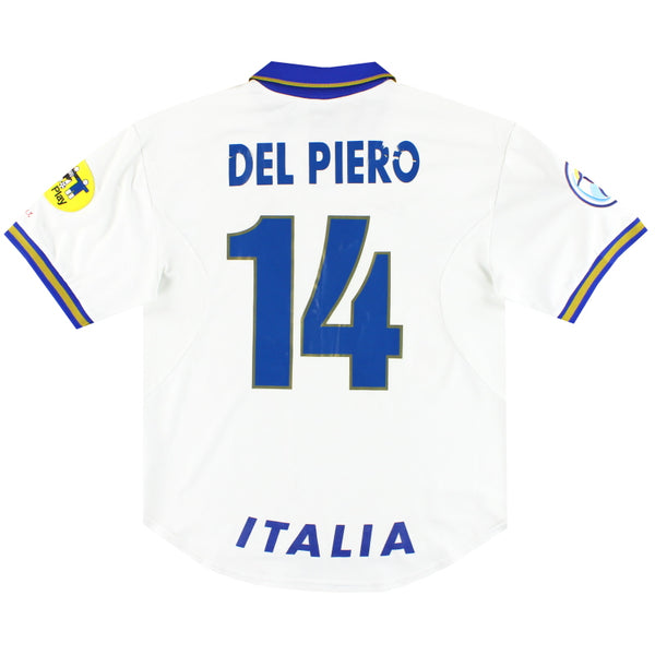 1996-97 Italy Nike Away Shirt Del Piero #14 XL Vintage Football