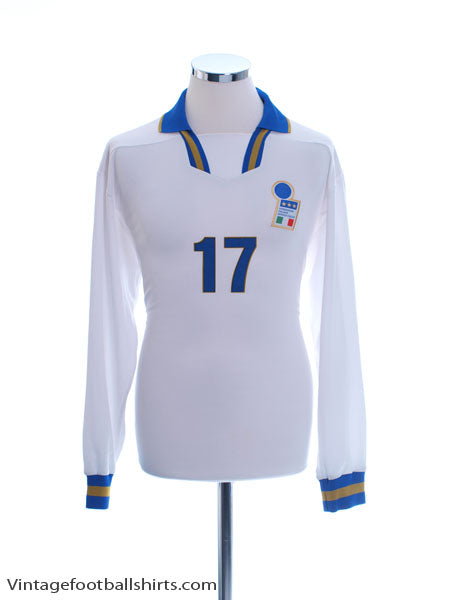 1996-97 Italy Player Issue Away Shirt #17 L/S L Football Shirt