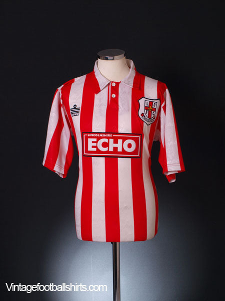 1996-97 Lincoln City Home Shirt S Football Shirt
